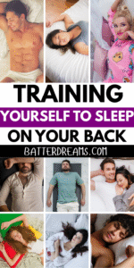 Training yourself to sleep on your back