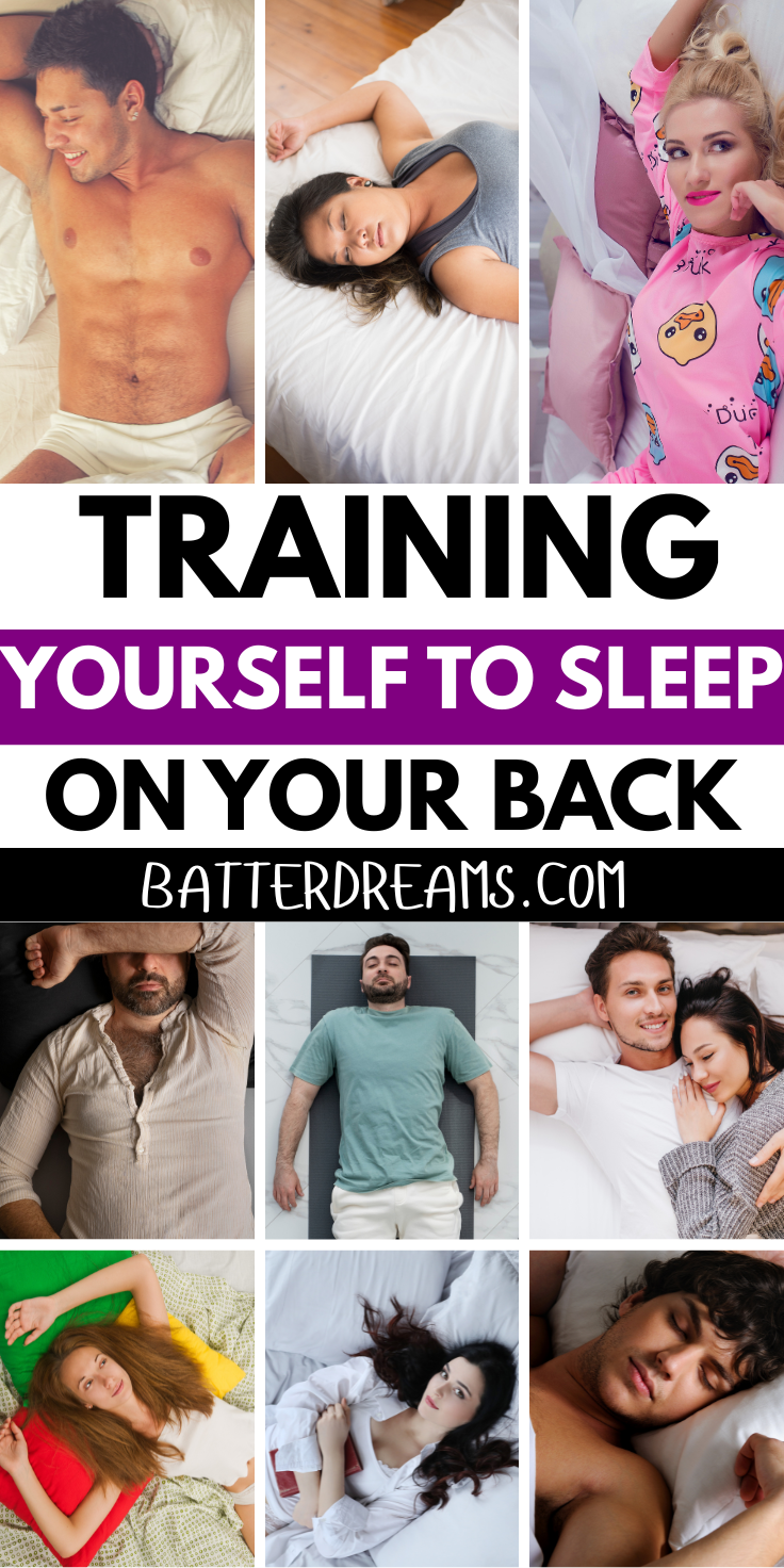 Training yourself to sleep on your back